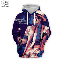 PLstar Cosmos-Sudadera con capucha para hombre y mujer, chaqueta con estampado 3D de Michael Jackson, ropa de calle, Tops, novedad de 2019 2024 - compra barato