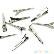 50 pcs Silver Flat Metal Single Prong Alligator Women Hair Clips Barrette for Bows DIY Accessories 2024 - buy cheap