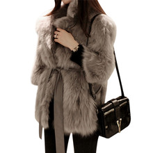 Winter Thick Warm Ladies Luxury Mink Coats Fluffy Faux Fur Jacket Fake Rabbit Fur Coat Manteau Femme Plus Size 2XL 2024 - buy cheap