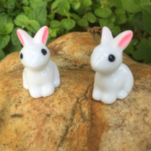 ZOCDOU-estatuilla pequeña de conejo de hierba, modelo de Cony Coney Hare, estepas, adorno en miniatura, miniaturas, 1 pieza 2024 - compra barato