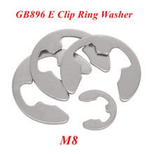 Кольцевая шайба GB896 M8 E клип-шайба, кольцевой зажим 8 мм, стопорное кольцо для крепления вала, фурнитура, нержавеющая сталь 200, 304 шт. 2024 - купить недорого