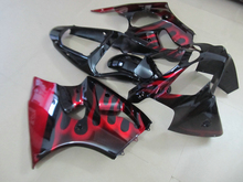 Customize free injection mold for Kawasaki Fairings kit ZX 6R 2000 2001 2002 ZX6R 00 01 02 red flame motorcycle fairing bodykits 2024 - buy cheap