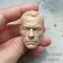 Blank 1/6 scale Head Sculpt Jean-Claude Van Damme unpainted fit 12'' Body Figure 2024 - buy cheap