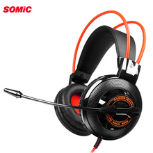 SOMiC G925 Wired Headphone 3.5mm Gaming Headset for PC Laptop phone Over Ear with Mic earphone headphones for computer 2024 - buy cheap