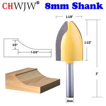 CHWJW 1pc 8mm Shank Cove Vertical Raised Panel Router Bit Woodworking cutter Tenon Cutter for Woodworking Tools 2024 - buy cheap