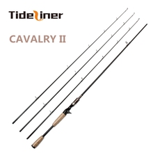 Tideliner spinning casting fishing rod CAVALRY II 2.1m 2.4m 3 tips action ML/MH/M baitcasting carbon fiber lure fishing rod 2024 - buy cheap