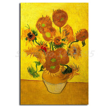 Vintage Van Gogh Sunflower Wall Art Canvas Poster And Print Canvas Painting Decorative Picture For Office Living Room Home Decor 2024 - buy cheap