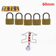 60mm key alike padlocks same keys Copper locks padlock door lock waterproof, no rust, safety security 2024 - buy cheap