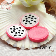 20PCS pitaya fruit slice Resin Flatback Cabochon Miniature food Art Supply Decoration Charm DIY craft 2024 - buy cheap