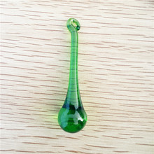 Pendente de candelabro suspenso de cristal, prisma de pendurar para prisma de cristal tamanho grande 30*100mm com 150 cores verdes 2024 - compre barato