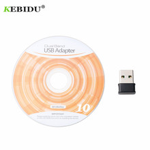Kebidu-adaptador wi-fi sem fio, 1200mbps, usb 2.4ghz/5ghz, suporte de banda dupla 802.11ac 2024 - compre barato