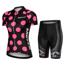 Conjunto de ropa de ciclismo para mujer, uniforme de bicicleta para mujer, camisetas de ciclismo de carretera, ropa de ciclismo de montaña 2024 - compra barato