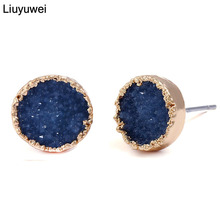 Liuyuwei brincos geométricos simples, joias da moda para mulheres e meninas presentes joias acessórios de joalheria ywez0836 2024 - compre barato