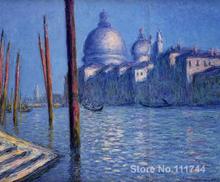 Pintura impresiónica de paisaje, Gran Canal, Claude Monet, alta calidad, pintada a mano 2024 - compra barato