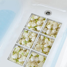 6pcs/set Jasmine Flower Bathtub Stickers 3D Waterproof Non Slip Bathroom Decor Bath Tub Stickers Wall Sticker 15x15cm 2024 - buy cheap