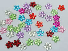 500 Mixed Color Acrylic Flatback Flower Rhinestone Gem 6mm DIY Embellishments 2024 - buy cheap