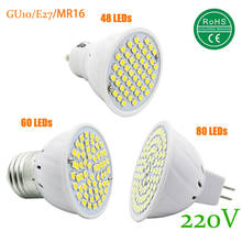 New SMD 2835 GU10 E27 MR16 LED Lamp 220V 230V 240V 48 60 80 LED Spotlight 6w 8w 10w Light Bulbs LED for Home Chandelier Bulb 2024 - buy cheap