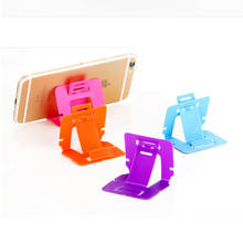 Random Color Universal Mini Foldable Adjustable Mobile Phone Holder For Samsung iPhone Xiaomi LG  Mobile Phone Card Stand Holder 2024 - buy cheap