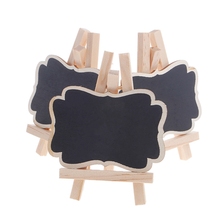 3pcs Framed Wooden Blackboard Chalk Board Pegs Chalkboard Clips Wedding Table Decoration Tags 2024 - buy cheap