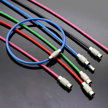 Llavero EDC de 5 piezas de 150mm de colores de acero inoxidable mosquetón llavero de alambre al aire libre llaveros Cable cuerda tornillo llave de bloqueo cadena 2024 - compra barato