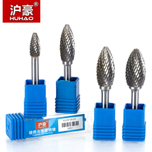 HUHAO 1pc 6mm Shank Tungsten Steel Cutter Metal Grinding Carving Rotary File Cylindrical Router Bit For Metal Polishing  H Type 2024 - buy cheap