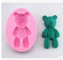 Teddy bear new style large wholesale  hot sale chocolate silicon mold  fondant Cake decoration mold (si281) 2024 - buy cheap