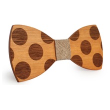 Pajarita de madera para hombre y mujer, corbatas de fiesta con lazo de mariposa para fiesta, corbata de moño de madera 2024 - compra barato