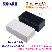 free shipping plastic enclosure project box (1 pcs) 155*80*45mm abs plastic junction box abs swith housing for pcb board 2024 - buy cheap