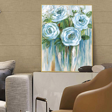 Impresiones en lienzo de arte de pared de flores abstractas, Pinturas Modernas en lienzo, decoración de pared del hogar, imágenes en la pared, carteles e impresiones, Cuadros 2024 - compra barato
