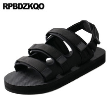 Shoes Strap Beach Outdoor Flat Designer Sneakers Roman Fashion Black Open Toe 2021 Casual Men Gladiator Sandals Summer Sport 2024 - buy cheap