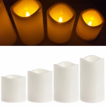 Romantic Flameless LED Electronic Candles Light Wedding Scented Wax Home Decor 2024 - buy cheap