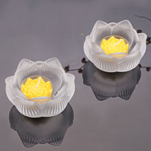 1 шт. 1,57x3,14 дюйма стеклянный держатель для свечей Lotus комбинированный домашний декор идеальный свадебный или домашний теплый подарок или деловой подарок 2024 - купить недорого