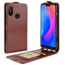 Redmi6Pro-funda de piel para Xiaomi Redmi 6 Pro, protector con tapa y ranura para tarjetas, color negro 2024 - compra barato