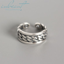 inbeaut S925 Sterling Silver Geometric Vintage Multilayer Tank Chain Wild Ring Female Real Photos Original Design Jewelry 2024 - buy cheap