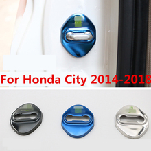 For Honda City 2014-2018 Car Waterproof Door Lock Protective Cover Waterproof and rustproof car styling decoration Accessories 2024 - buy cheap