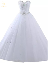 Bealegantom 2019 White Ball Gown Quinceanera Dresses Beaded Lace Up Debutante Puffy Sweet 16 Dress Vestidos De 15 Anos QA1549 2024 - buy cheap