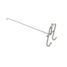 Ganchos de soporte de pared de rejilla, 25 uds., 250mm de longitud, diámetro de cable de 3,5mm Colgador de exhibición de pared cromado para Suppermarket Store 2024 - compra barato