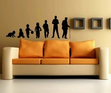 Wall Vinyl Sticker Decals Mural Art Decor Design Evolution Of Baby Man Whole Life Wall Decals Home Deocr Mural Wallpaper D348 2024 - buy cheap