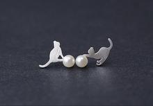 Yiustar New Arrivals  Jewelry Pearl With Cat Stud Earrings s For Women Jewelry Brincos SYED130 2024 - buy cheap