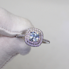 Utimtree-anillo de compromiso de circonia cúbica para mujer, joyería de lujo para boda, regalo de San Valentín 2024 - compra barato