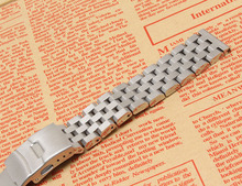 Silver Watchband Bracelet Strap 18mm 20mm 22mm 24mm 26mm High Quality Metal Stainless steel Watch Band for men women hour Safety 2024 - buy cheap