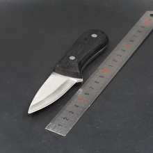 Тактический нож с неподвижным клинком нож для походов на природе охотничий нож выживания армейские маленькие прямые ножи с деревянной ручкой многофункциональный инструмент EDC 2024 - купить недорого