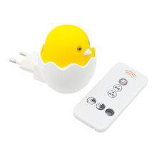 ANBLUB Yellow Duck LED Night Light Control Sensor LED Wall Lamp Remote Control for Home Bedroom Baby Children Kids Gift EU Plug 2024 - buy cheap