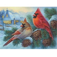 GLymg Diy Diamond Painting Cross Stitch The bird snow Diamond Embroidery Full Square Drill Mosaic Gift Home Decoration 2024 - buy cheap