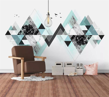 Custom wallpaper 3d photo mural modern abstract geometric marble texture tv background wall papers home decor mural 3d wallpaper 2024 - buy cheap