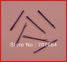 50 pcs 2mm * 55mm 2.15 "Purple plano de slides do bobby pinos de cabelo de metal liso em níquel livre e sem chumbo 2024 - compre barato
