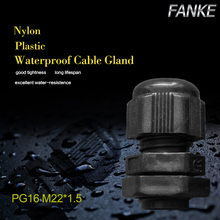 Conector de glándula de plástico y nailon impermeable para Cable de 10-14mm, color negro, gran oferta, venta al por mayor de fábrica IP68, M22 x 1,5, 1 unidad 2024 - compra barato