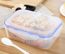 High Quality 1000ml Lunch Box Healthy Plastic 3 cell Food Container Bento Boxes Microware oven LunchBox 2024 - buy cheap