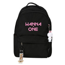 Kpop grupo quer uma mulher kawaii mochila de viagem à prova dwaterproof água sacos de escola de náilon para adolescentes rosa bagpack 2019 2024 - compre barato