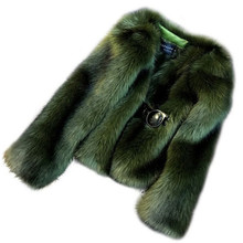 Women Faux Fox Fur Short fur Big Size Faux Fur Coats Slim Female Fake Fur Lady Winter Long Sleeve Coat Casual Party Jacket WZ589 2024 - buy cheap